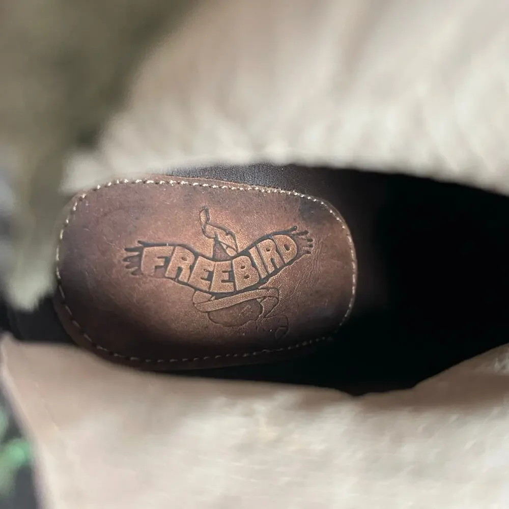 Freebird by Steven Grany Lace Up Boots in Olive - Picture 14 of 17